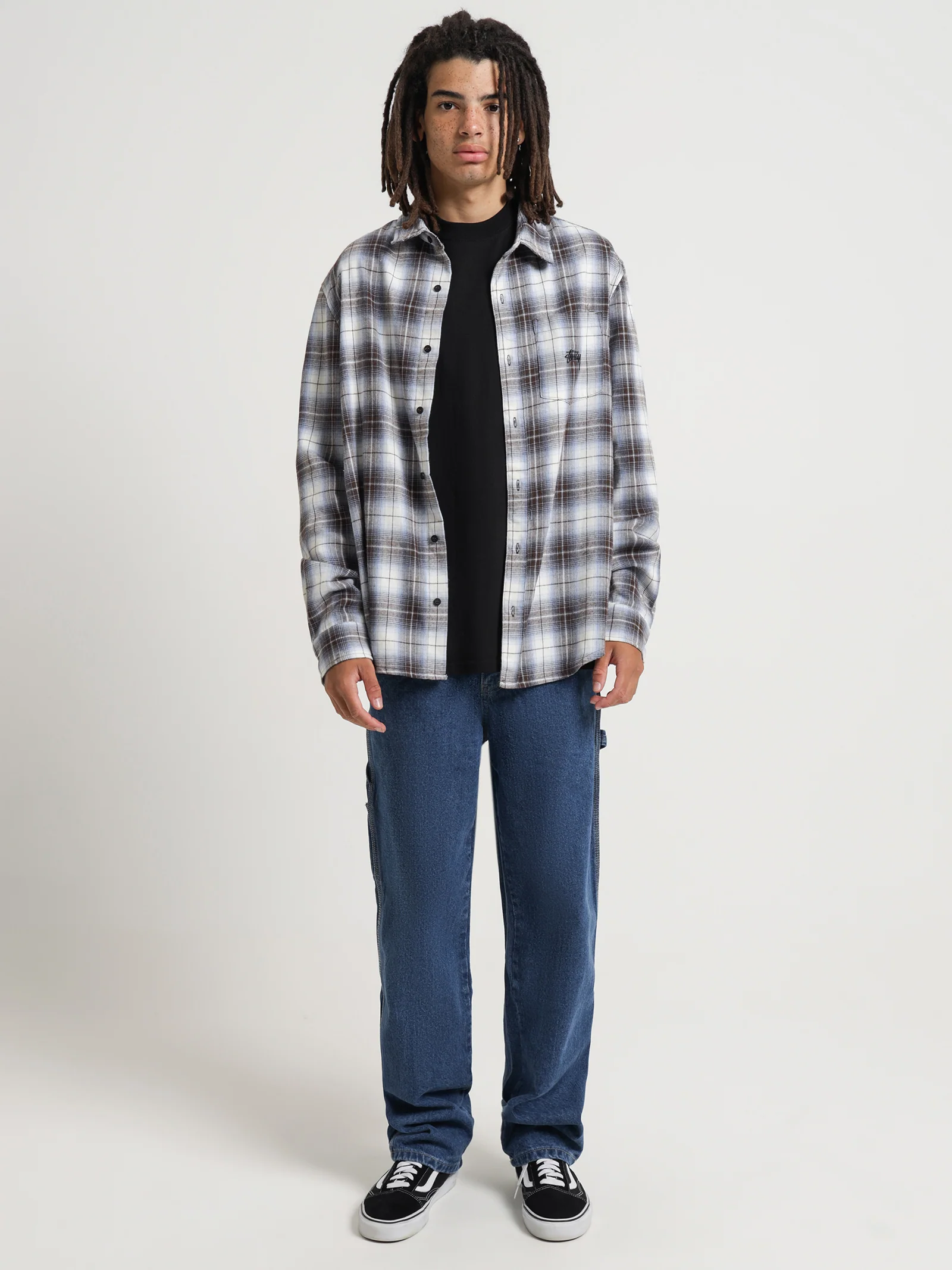 Stock Check Long Sleeve Shirt