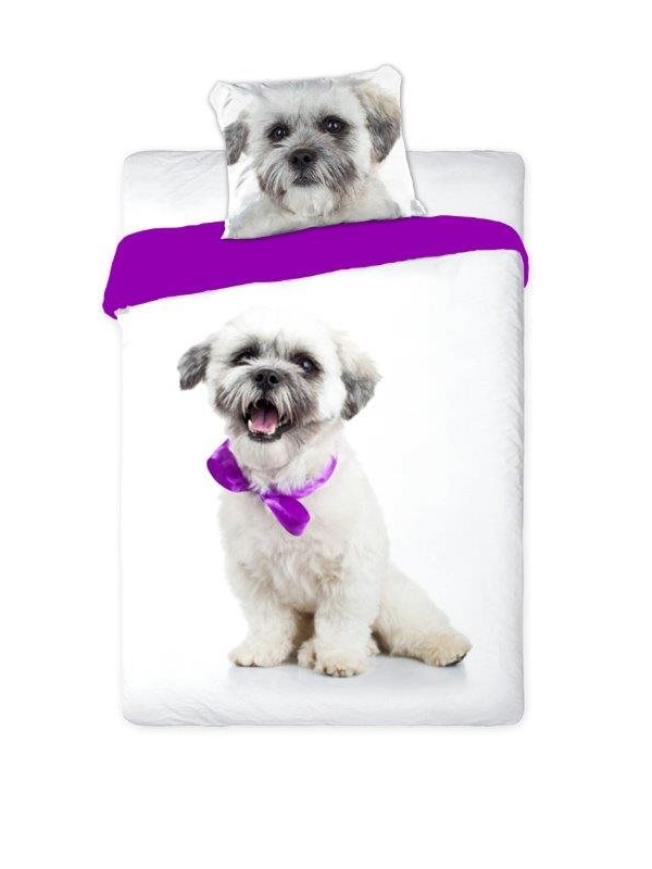 Pościel Best Friends Pies Shih-Tzu Maltańczyk 140x200 Faro