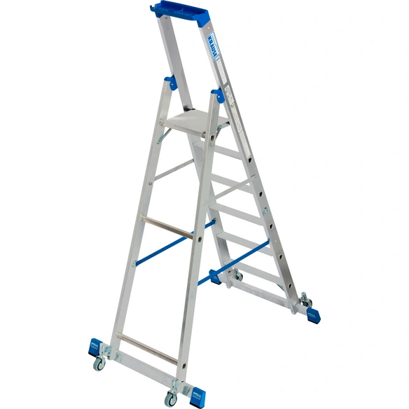 Stufen-Stehleiter »STABILO«, 6 Sprossen, Aluminium