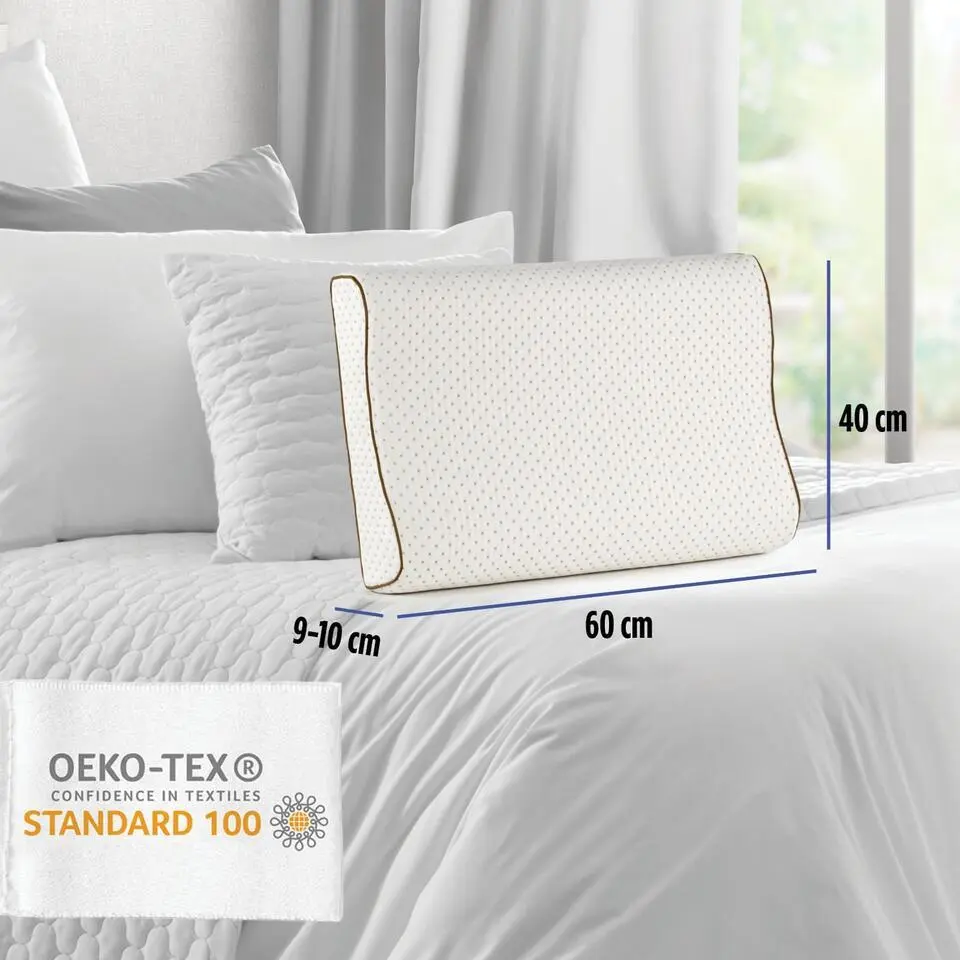 Vitapur Hoofdkussen - Latex hoofdkussen - Verkoelend - 60x40 cm