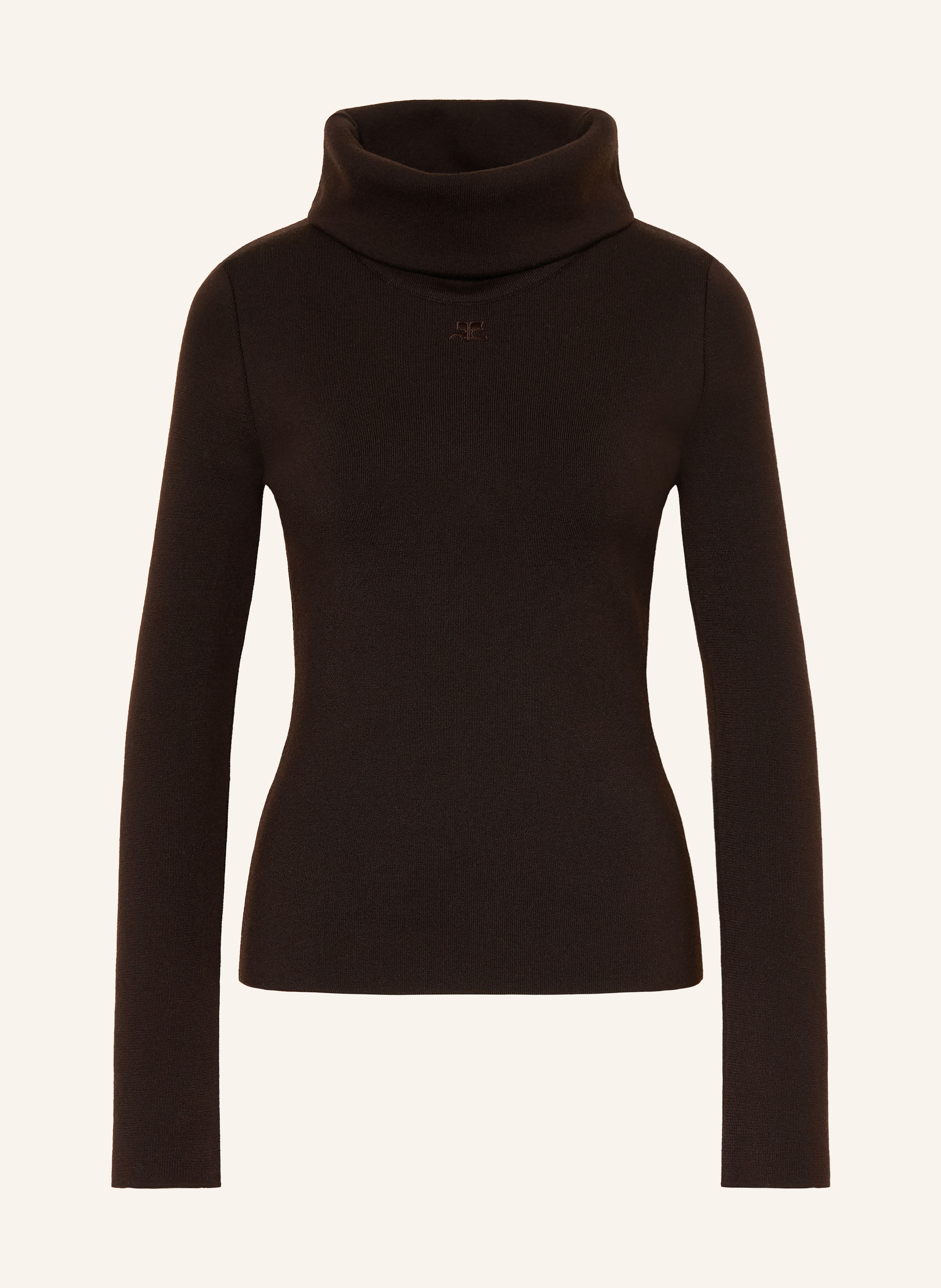 Courrèges Rollkragenpullover aus Merinowolle