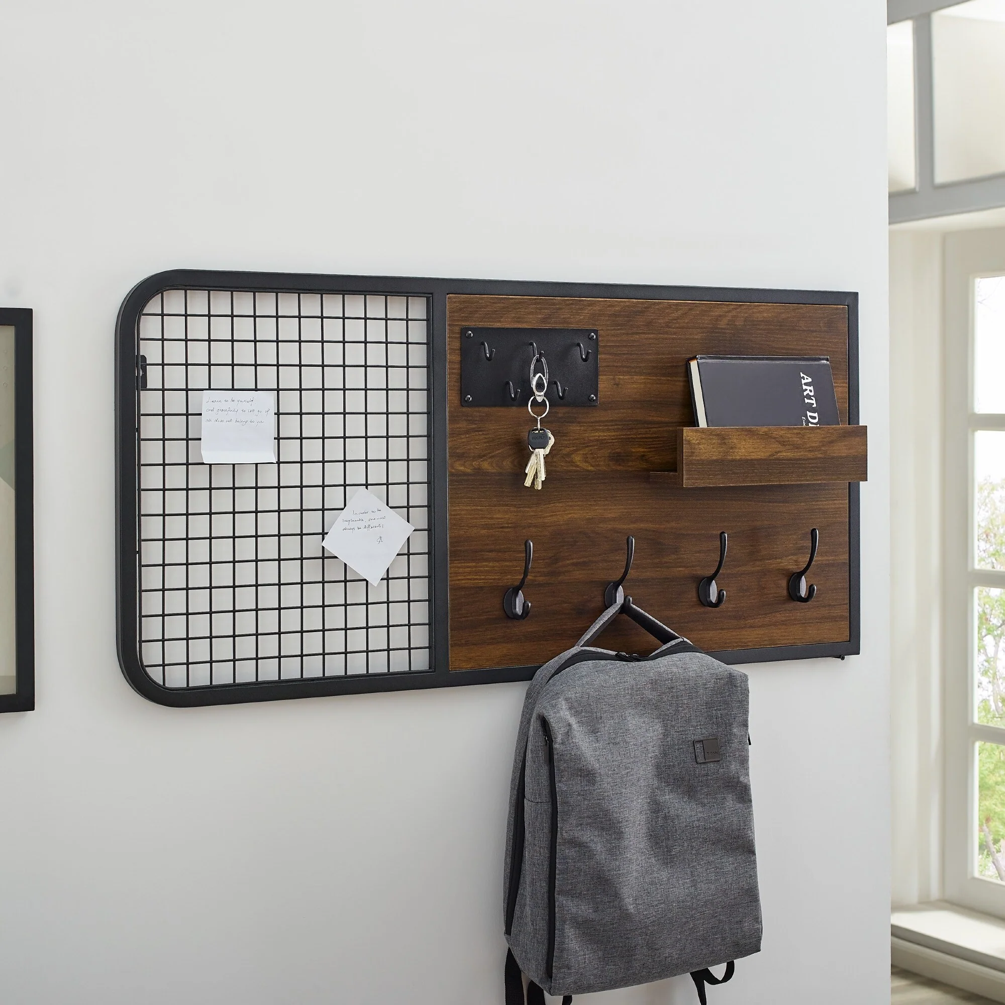 Middlebrook 42-inch Mixed Material Wall Organizer