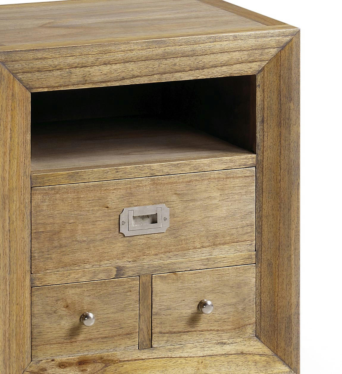 MERAPI - Table de chevet en bois marron