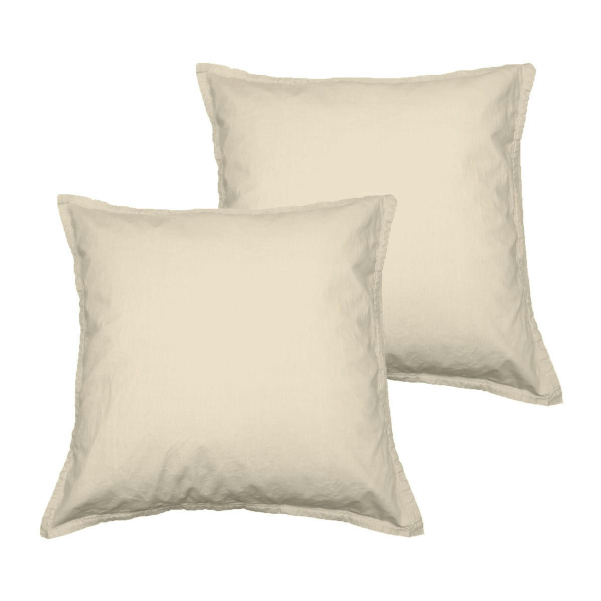 STUDIO - Lot de 2 taies d'oreiller en coton  ficelle 65x65 cm