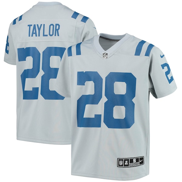 Jonathan Taylor Indianapolis Colts Nike Youth Inverted Team Game Jersey - Gray