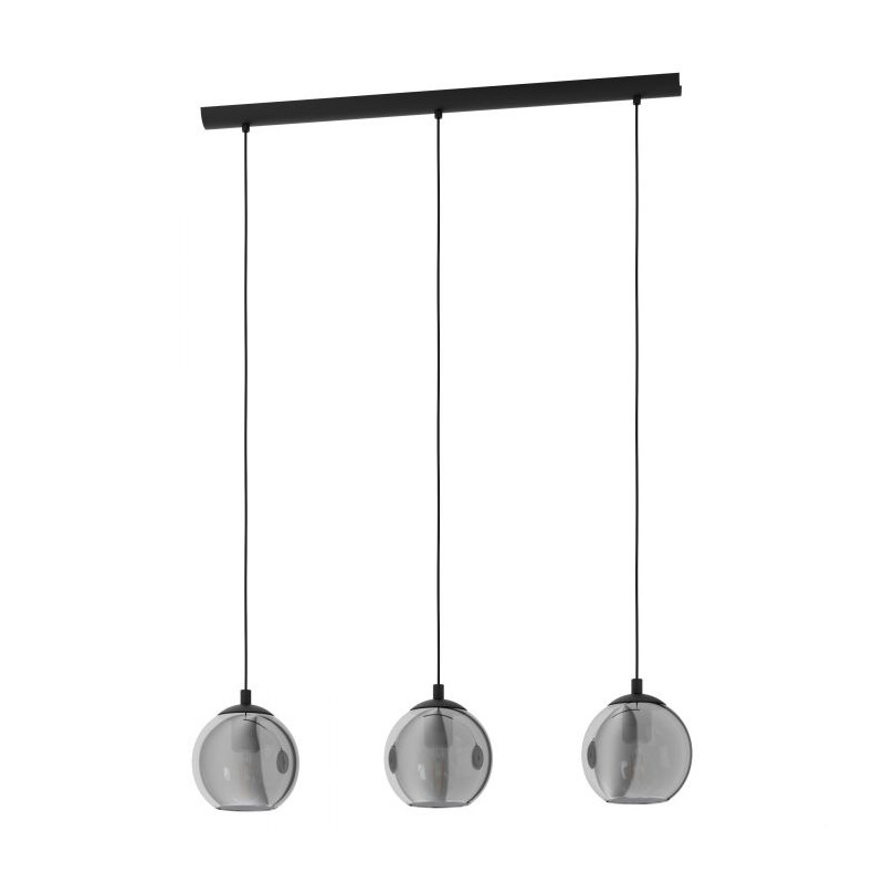 Suspension Ariscani noire E27 3 x 40 W EGLO