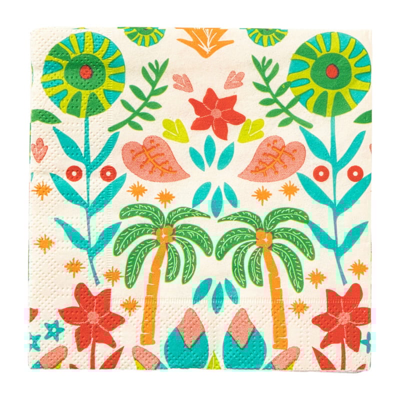 Servetten tropical - 24x24 cm - set van 20