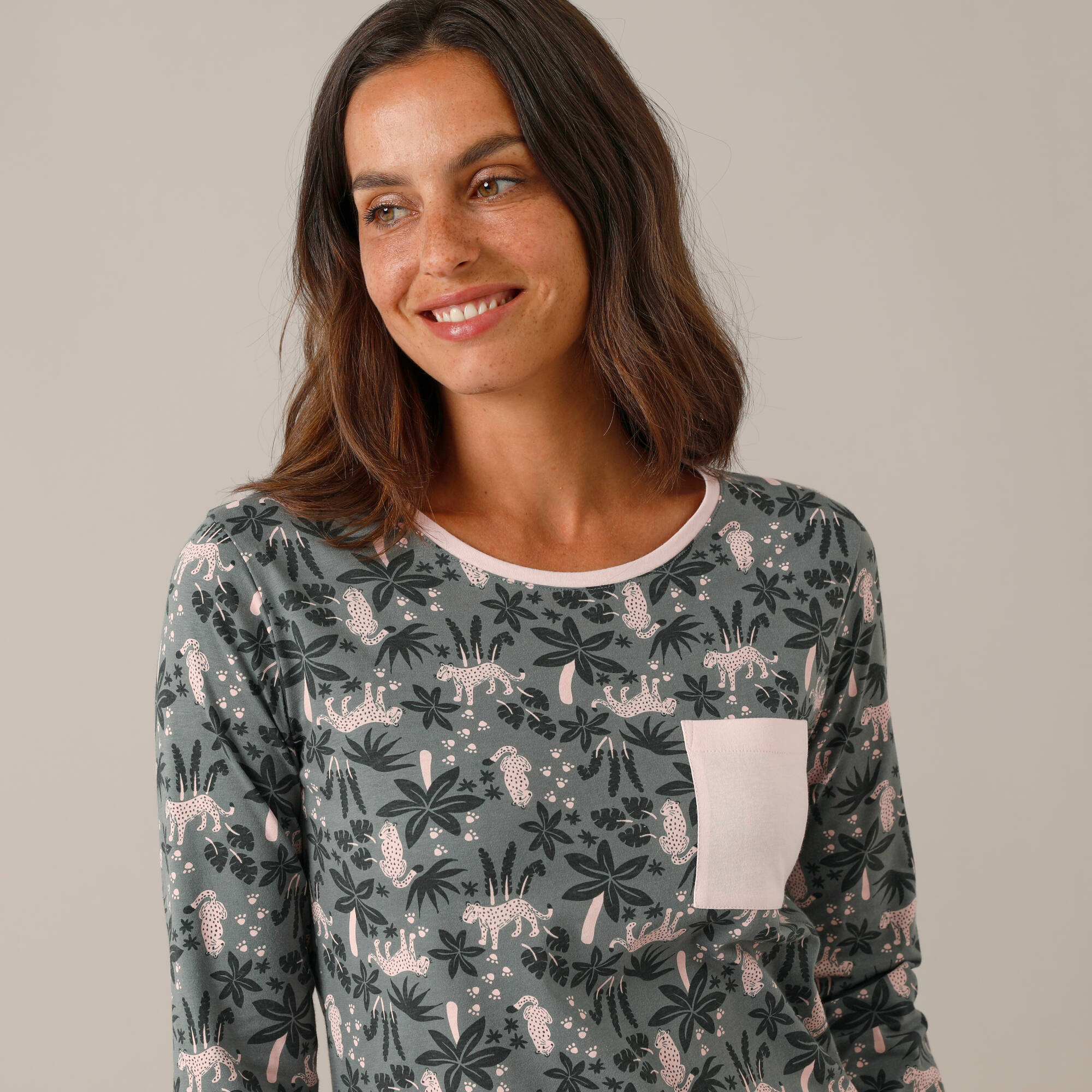 Chemise de nuit imprimé jungle