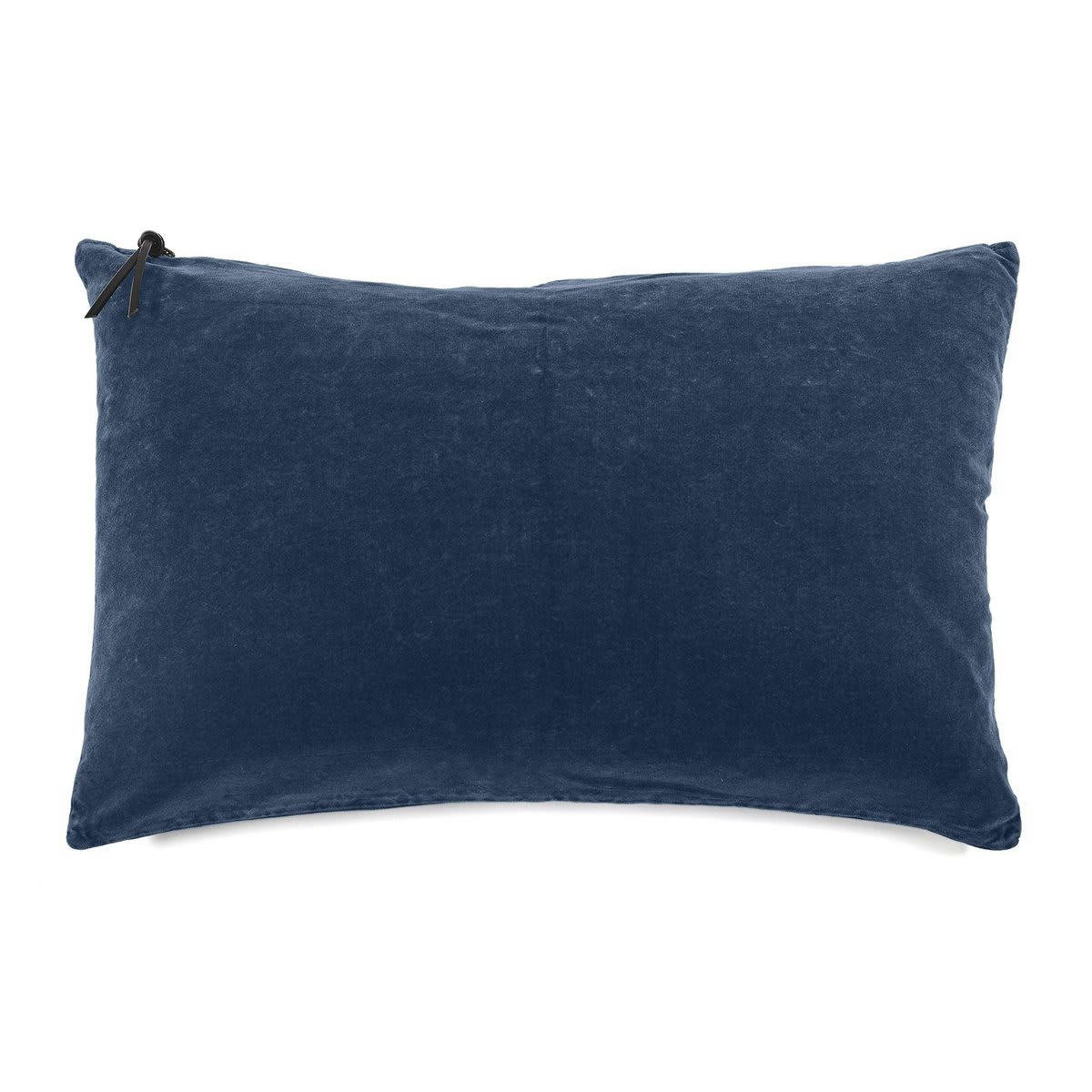 L'ESSENTIEL - Lavage de velours Bleu Pétrole 40x60