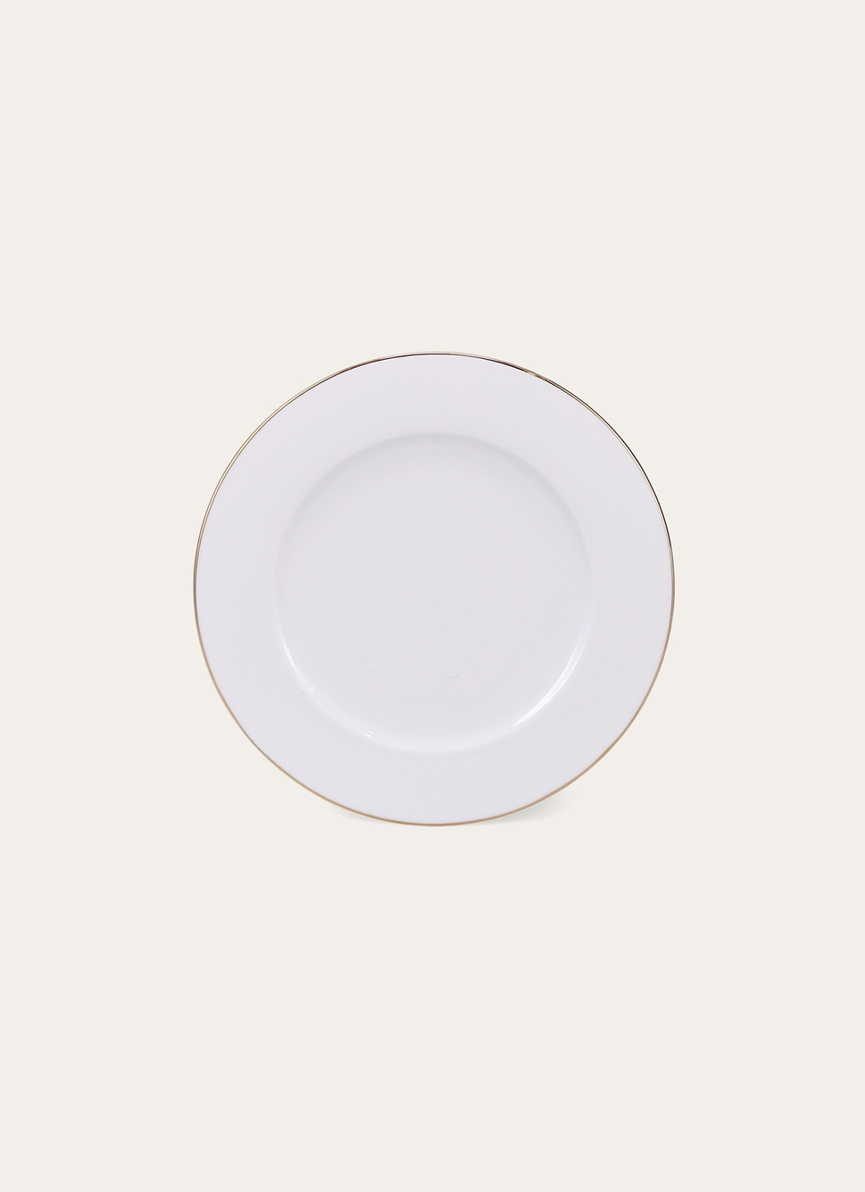 PLAT DE PRÉSENTATION PORCELAINE AVEC LISERÉ DORÉ BLANC