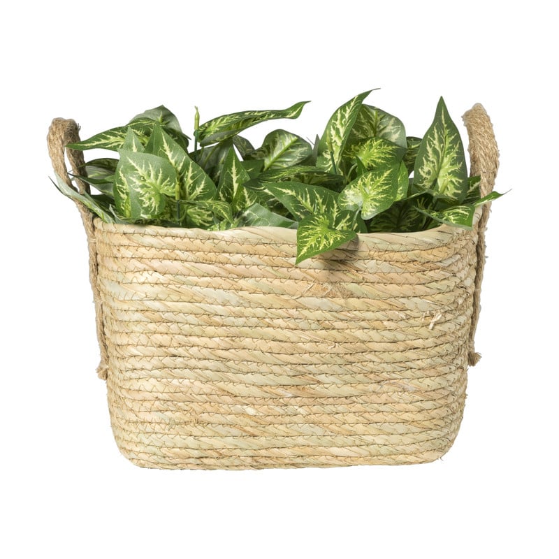 Mand Basix vierkant - 30x30x30 cm - naturel