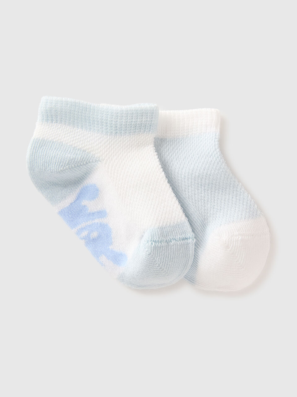 Two-tone short sock set