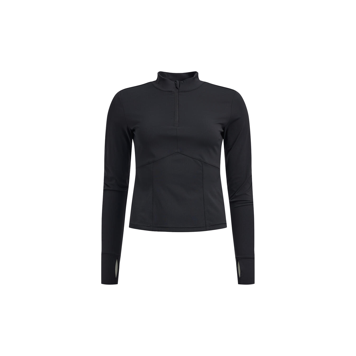 Butter Soft Half Zip True to body, black