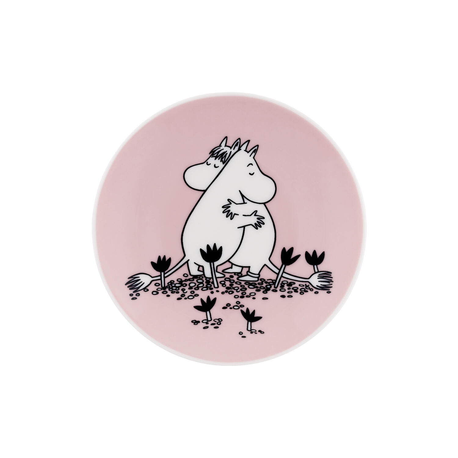 Mumi mini tallerken K&aelig;rlighed, pink