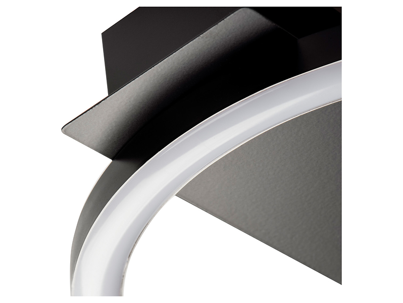 Plafon Caxia LED aluminiowy czarny