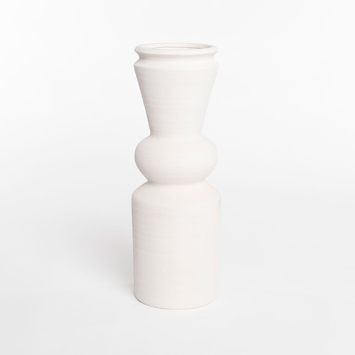 Jarra branco em cerâmica 44cm