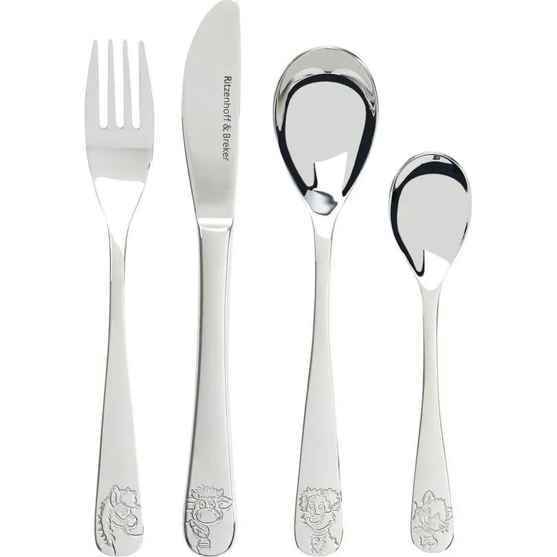 Besteckset 4-teilig Hoftiere