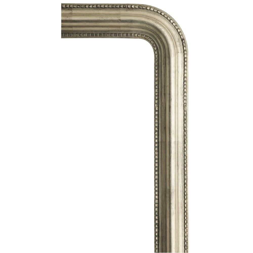 Céleste - Miroir rectangulaire à moulures en bois de paulownia irisé 67x97