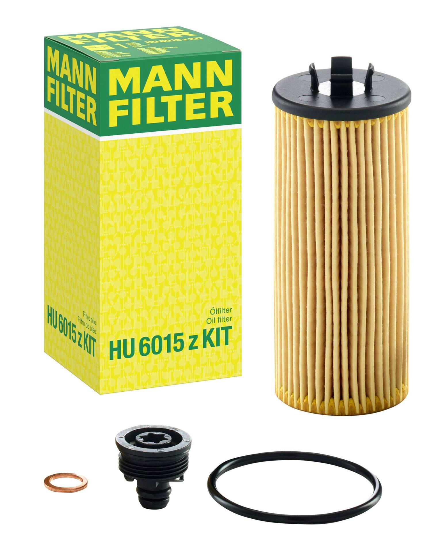 MANN-FILTER HU 6015 Z KIT Cartridge Oil Filter