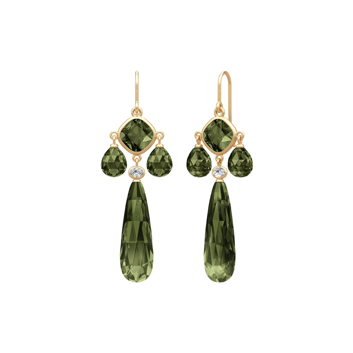 Ofelia Chandelier, olive green