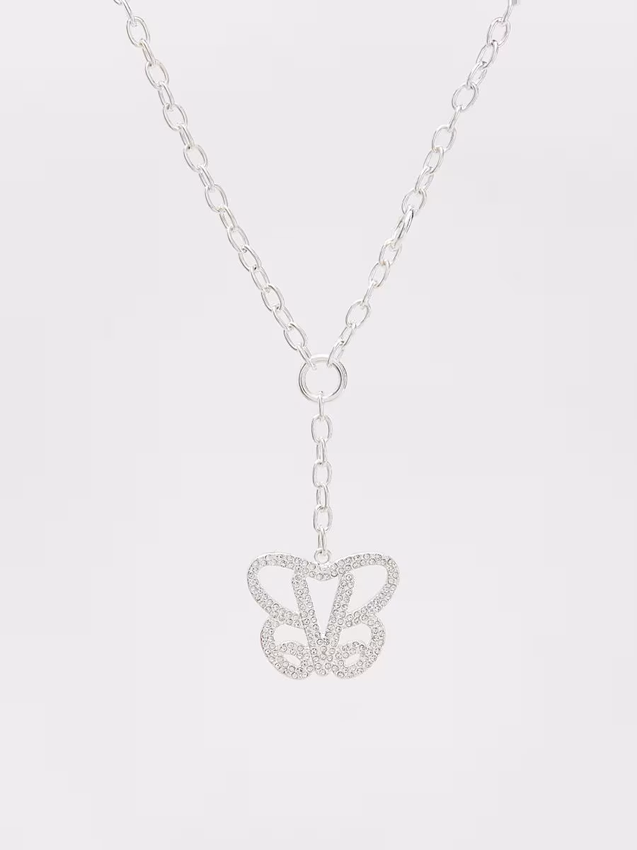 Barbie Necklace With Butterfly Pendant