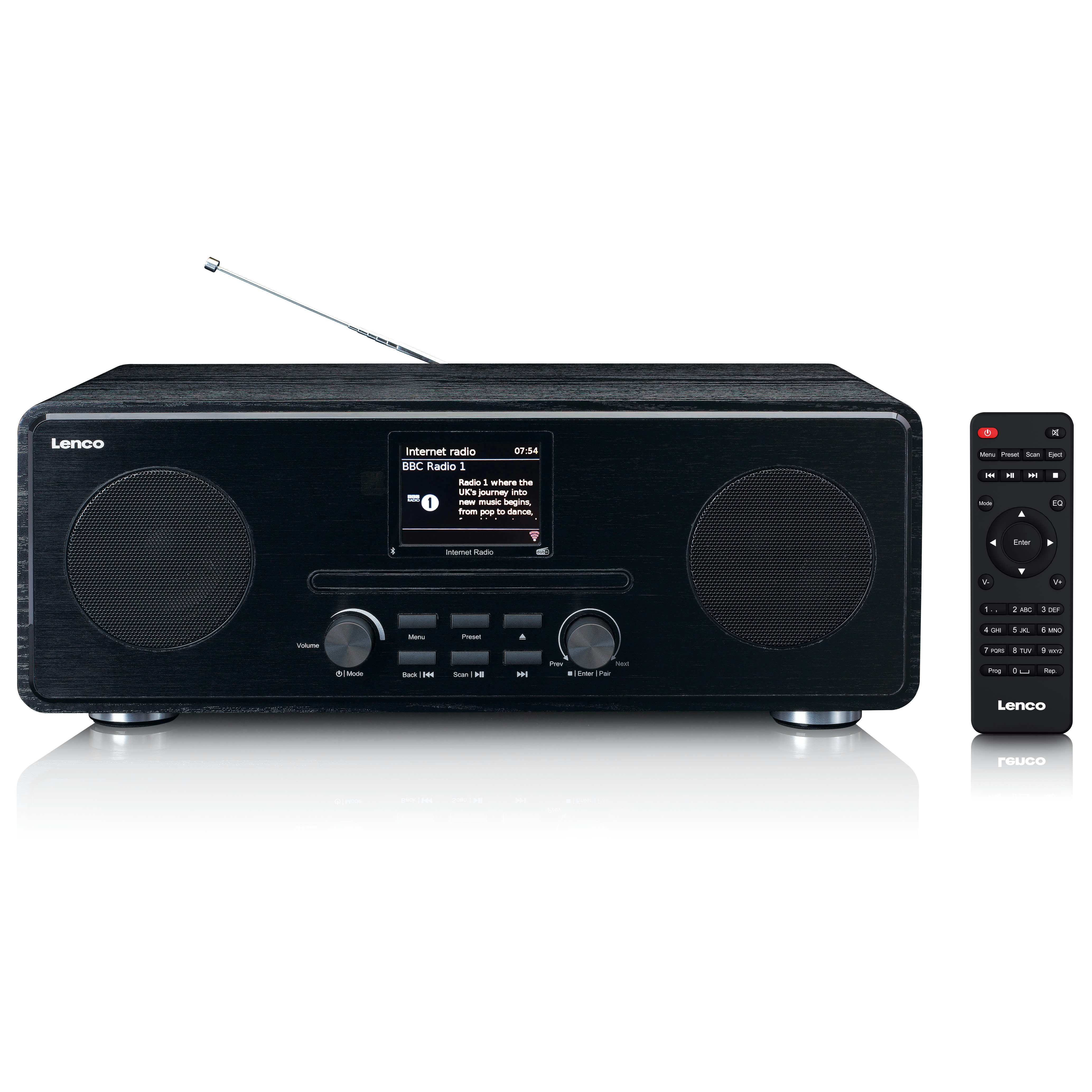 - Radio internet/dab+/fm avec lecteur cd et bluetooth