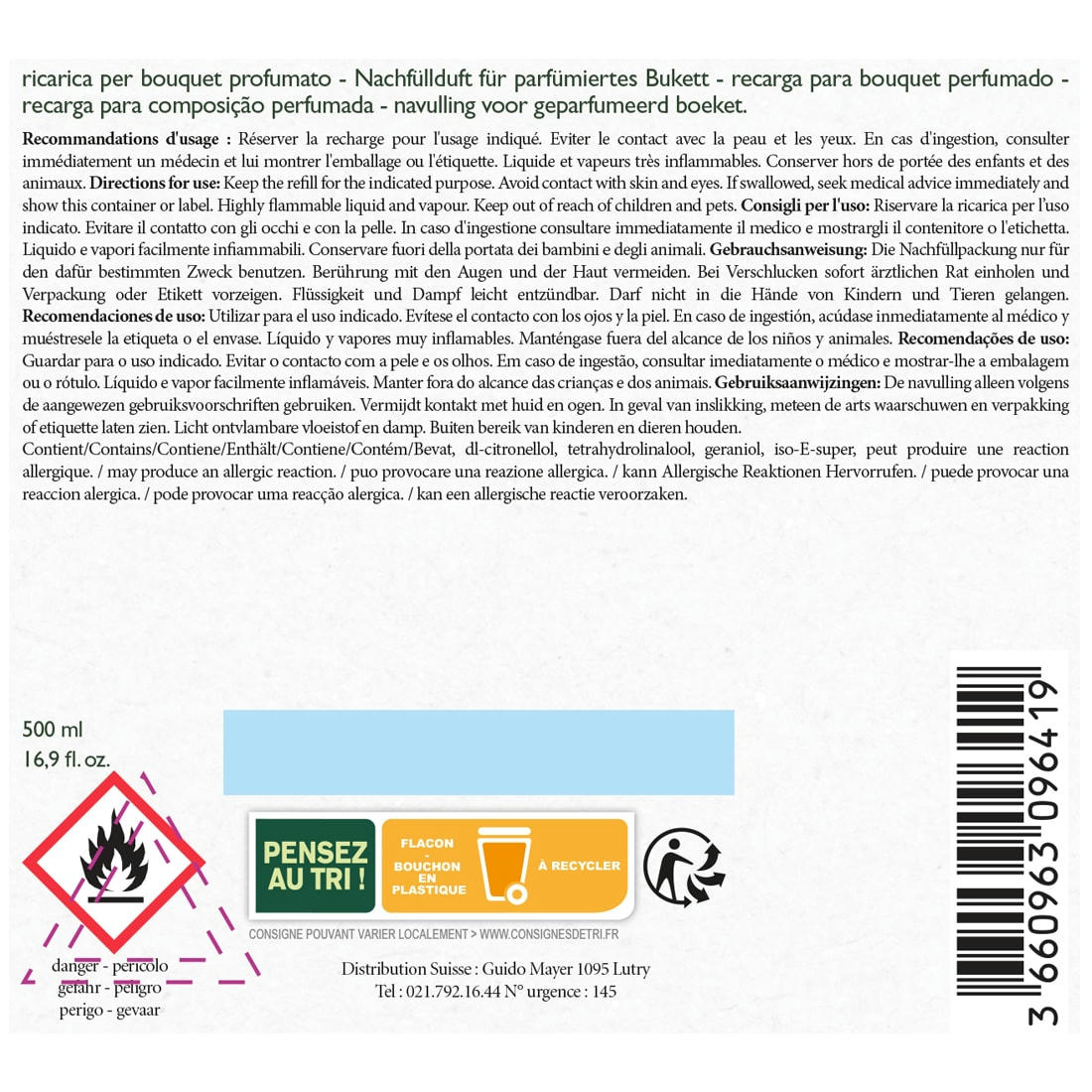 PÊCHE DE VIGNE - Recharge bouquet 500ml