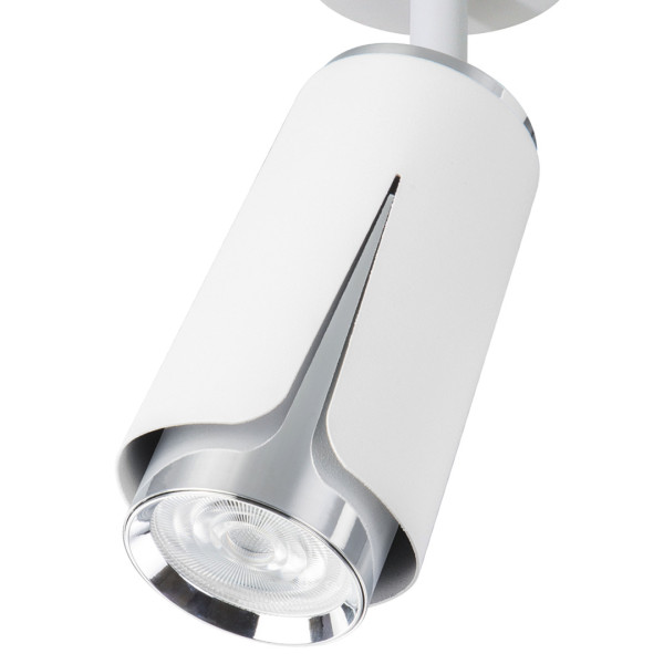 Spot reflektor okrągły biały chromowany FLOWER 1xGU10x8W IP20 Milagro
