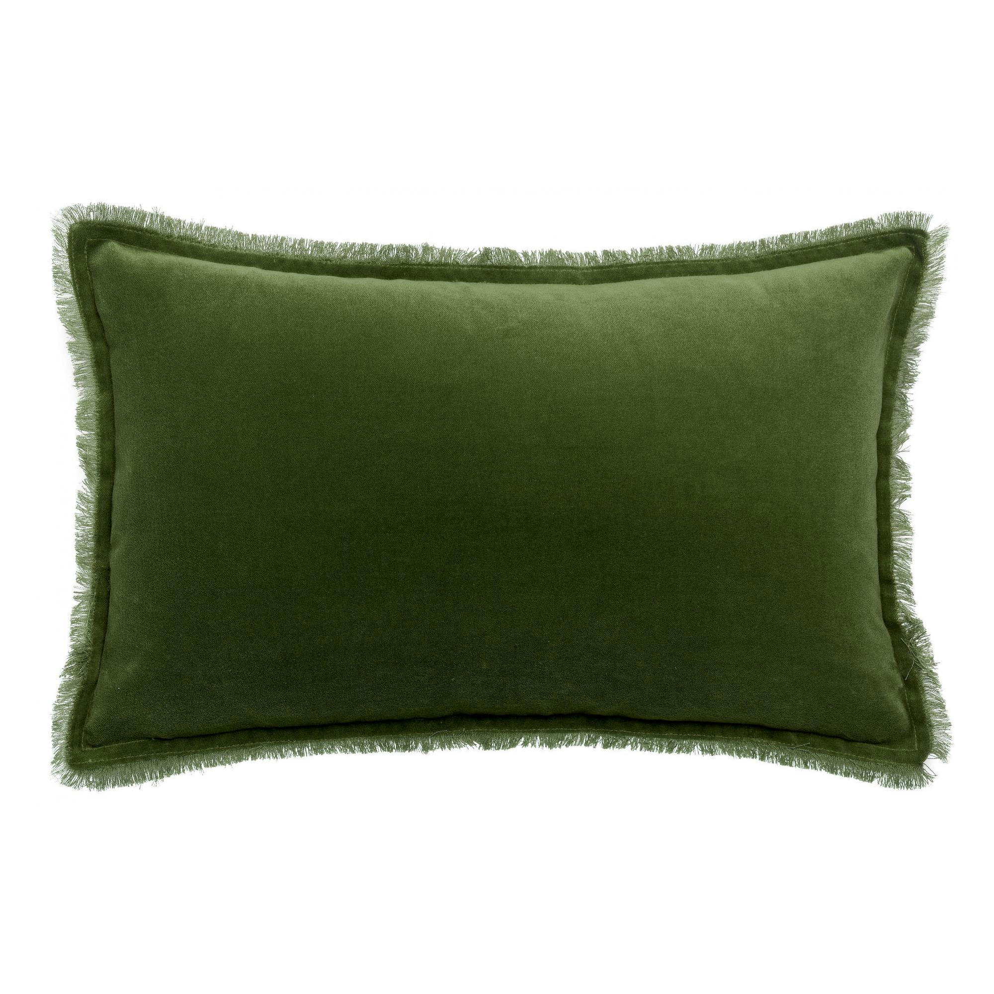 FARA - Coussin uni  en coton eucalyptus 30 x 50