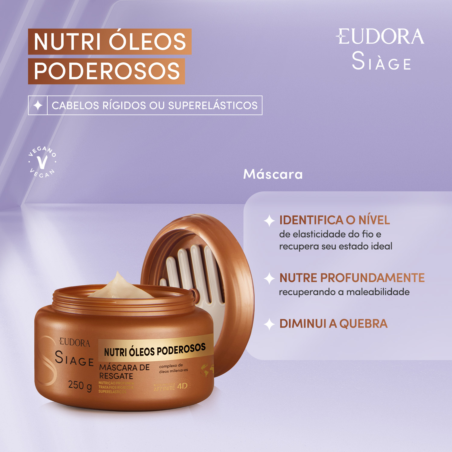Máscara Capilar Siàge Nutri Óleos Poderosos 250g
