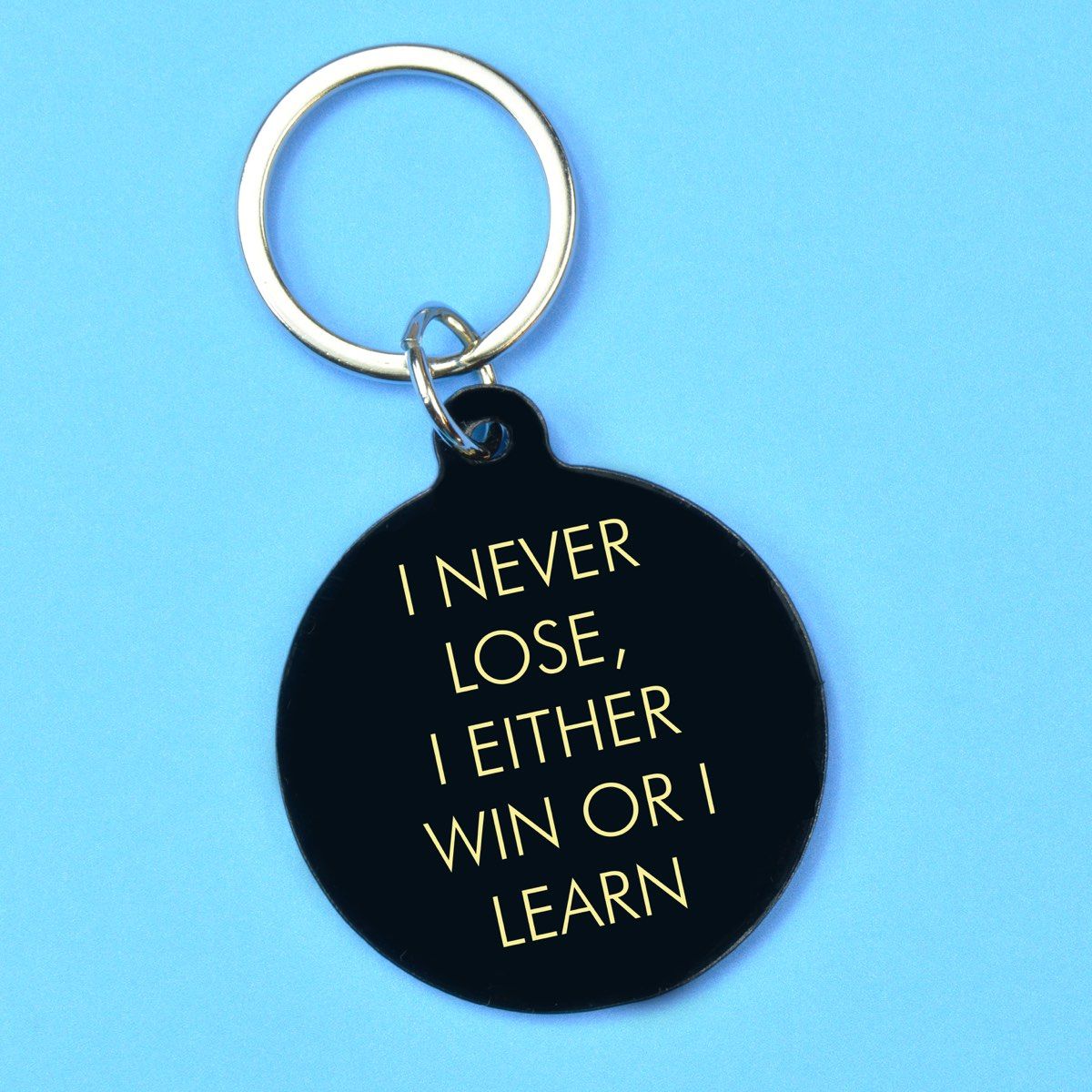 Flamingo Candles I Never Lose, I Either Win or I Learn Keyring