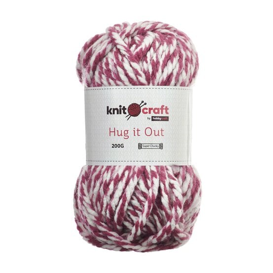 Knitcraft Dusky Pink Fleck Hug It Out Yarn 200g