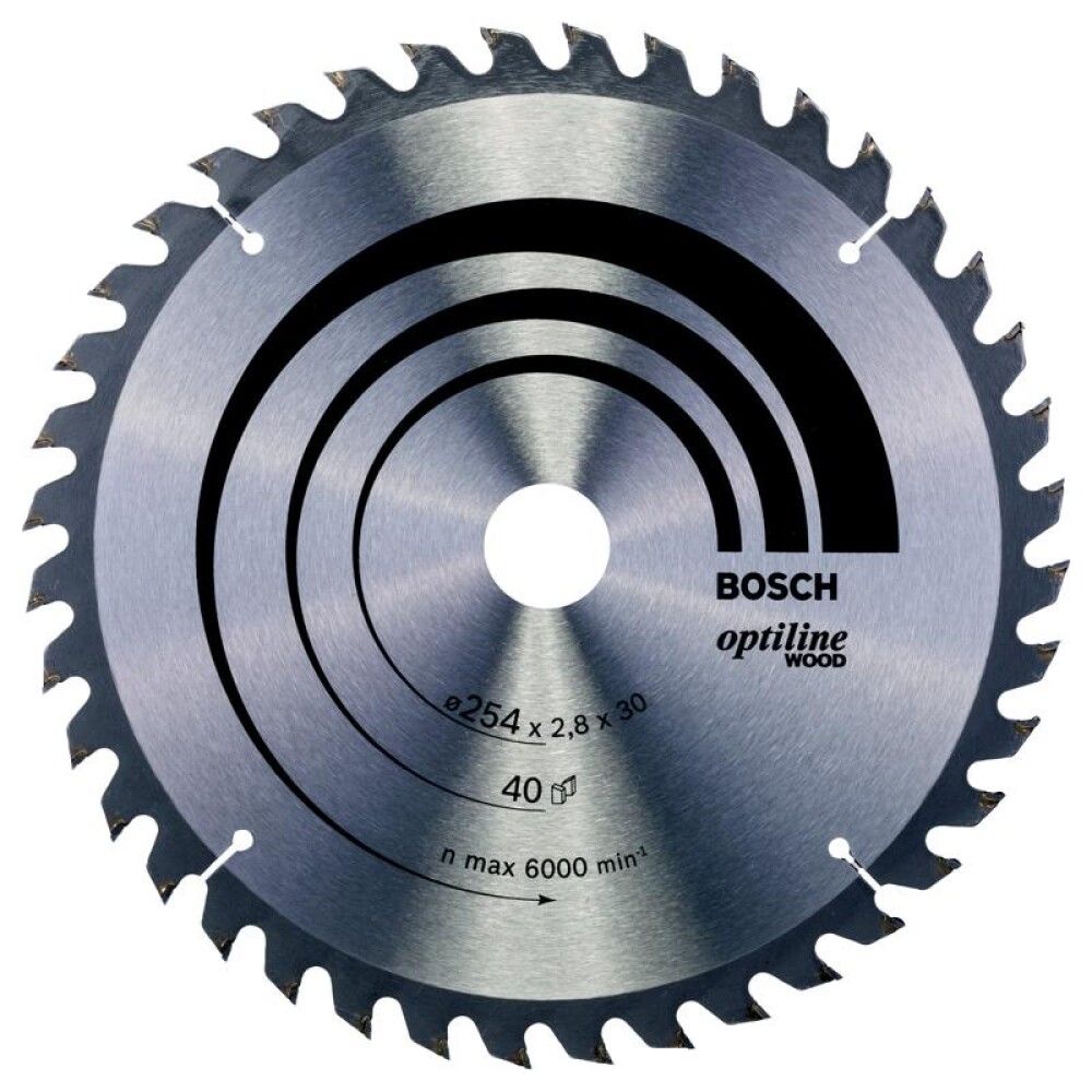 SIRKELSAGBLAD BOSCH Ø254X30MM 40T  20GR TRE