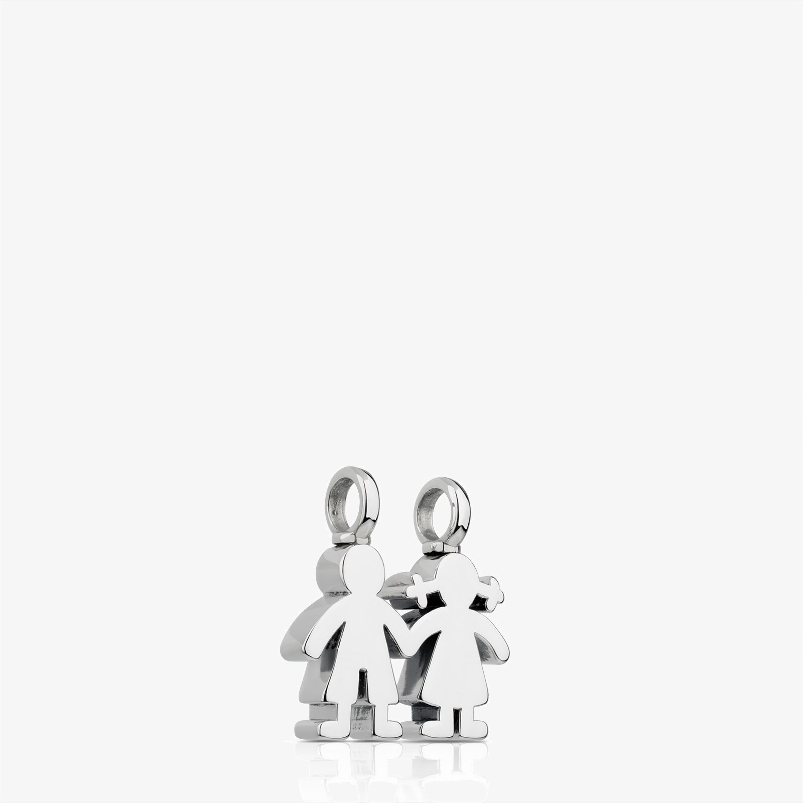 Colgante niño-niña de plata Sweet Dolls