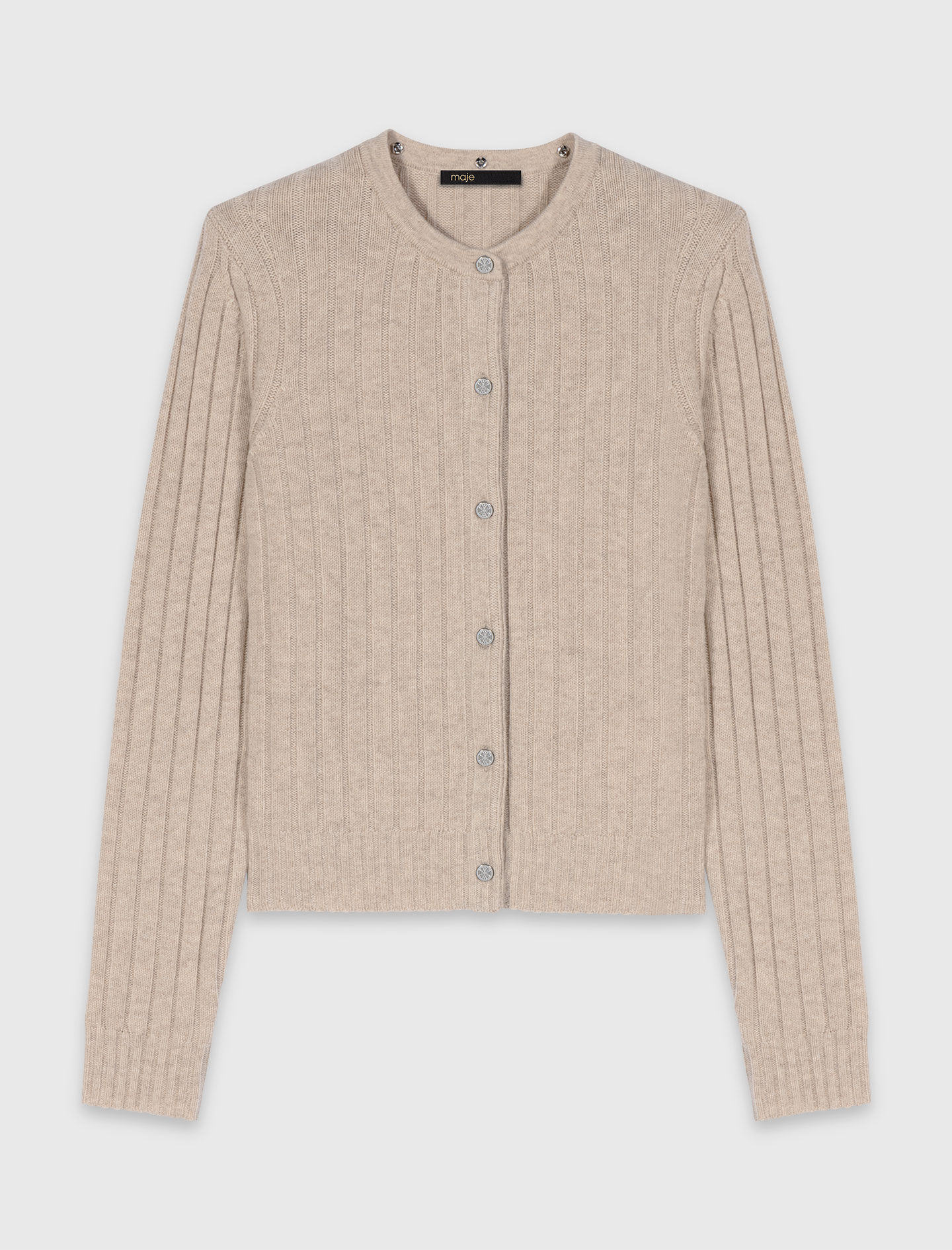 Cardigan avec col perlé amovible