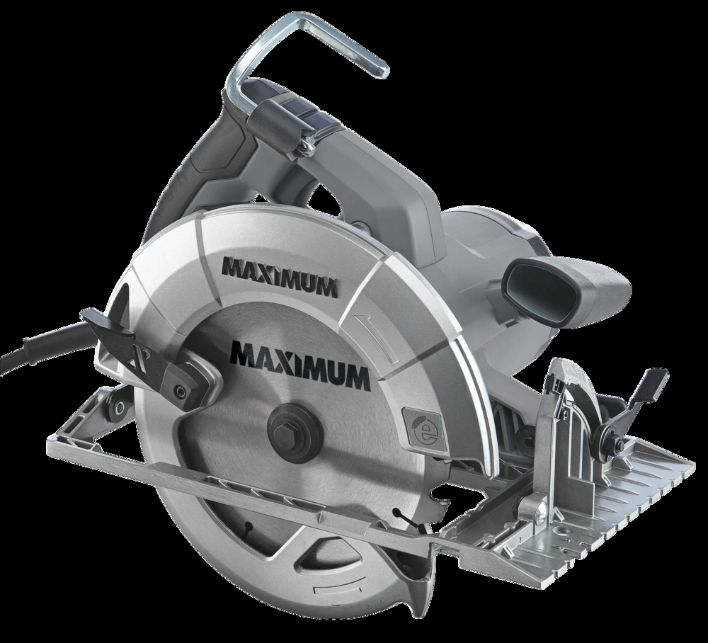 MAXIMUM 15A Circular Saw with E-Brake, Guide, Wrench & Carbide-Tipped Blade, 7-1/4-in