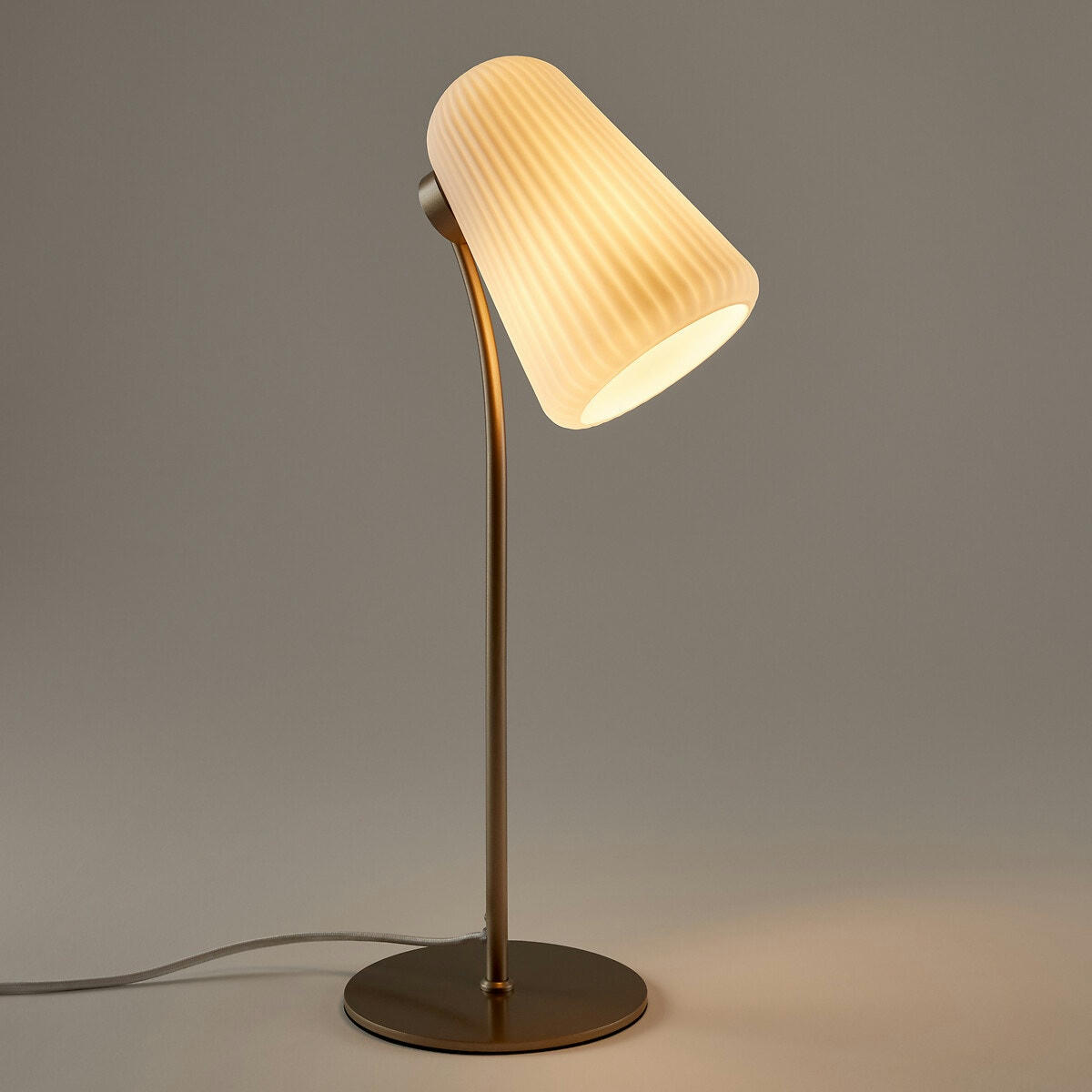 Lampe opaline cannelée, Fosca
