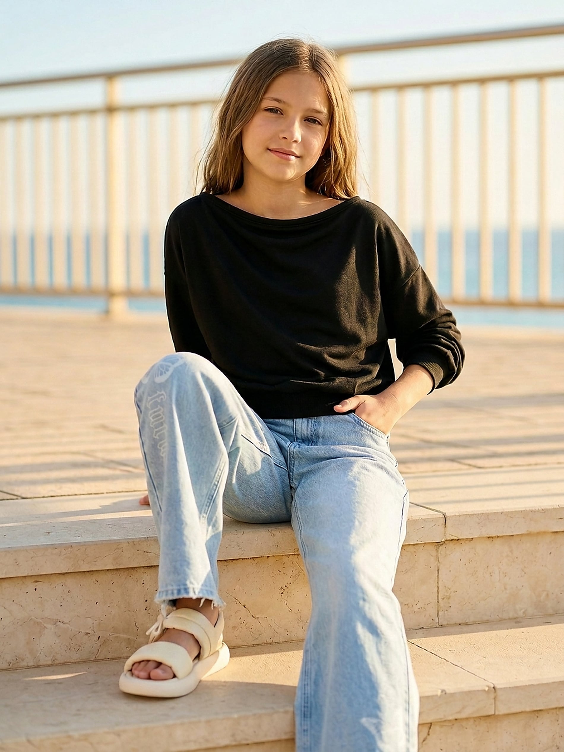 Bluza crewneck basic