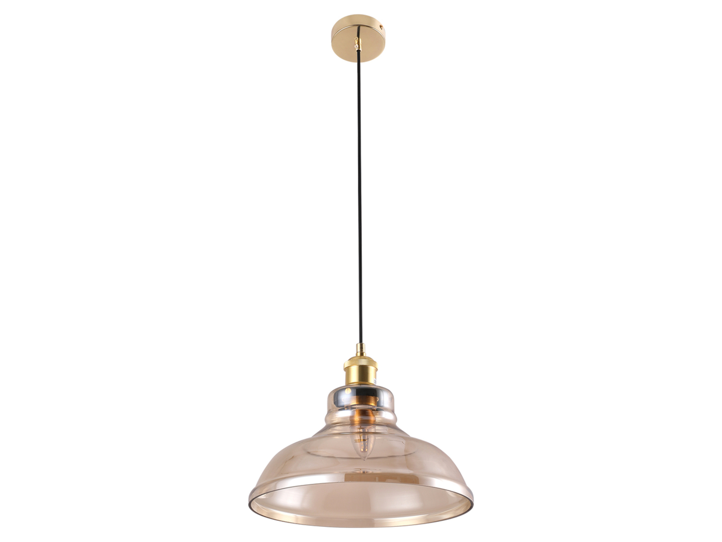 Lampa wisząca Axel metalowa złota