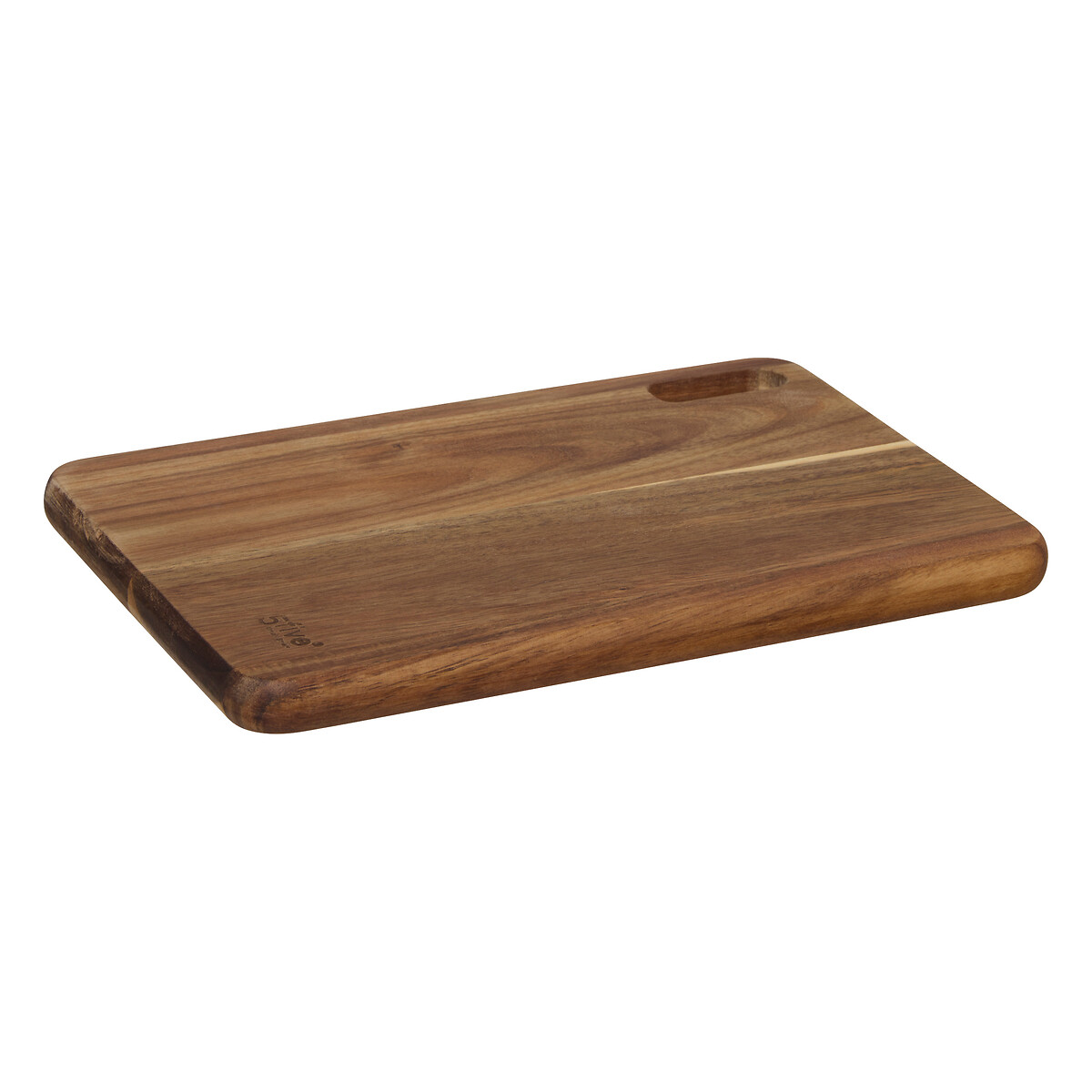 Tábua de corte retangular castanha de madeira acácia 30x20cm