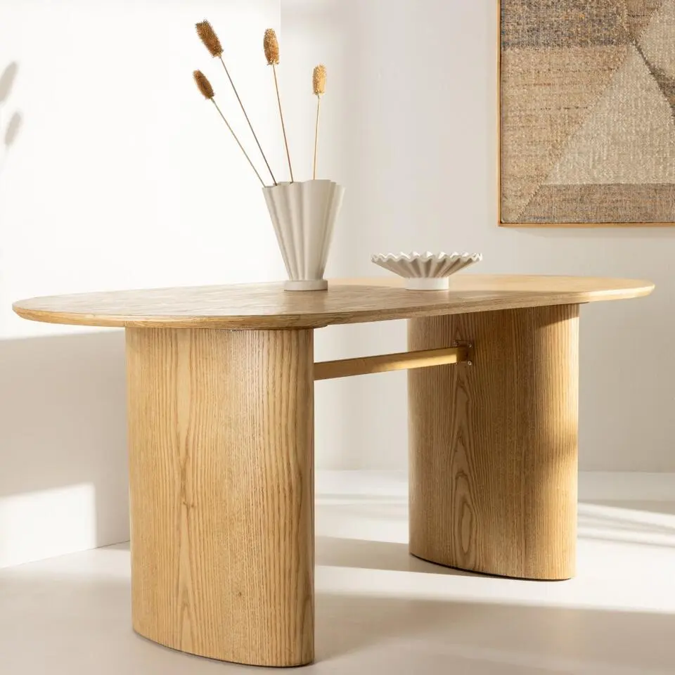 Eettafel Naturel Hout - 180x90x75cm - Isolde