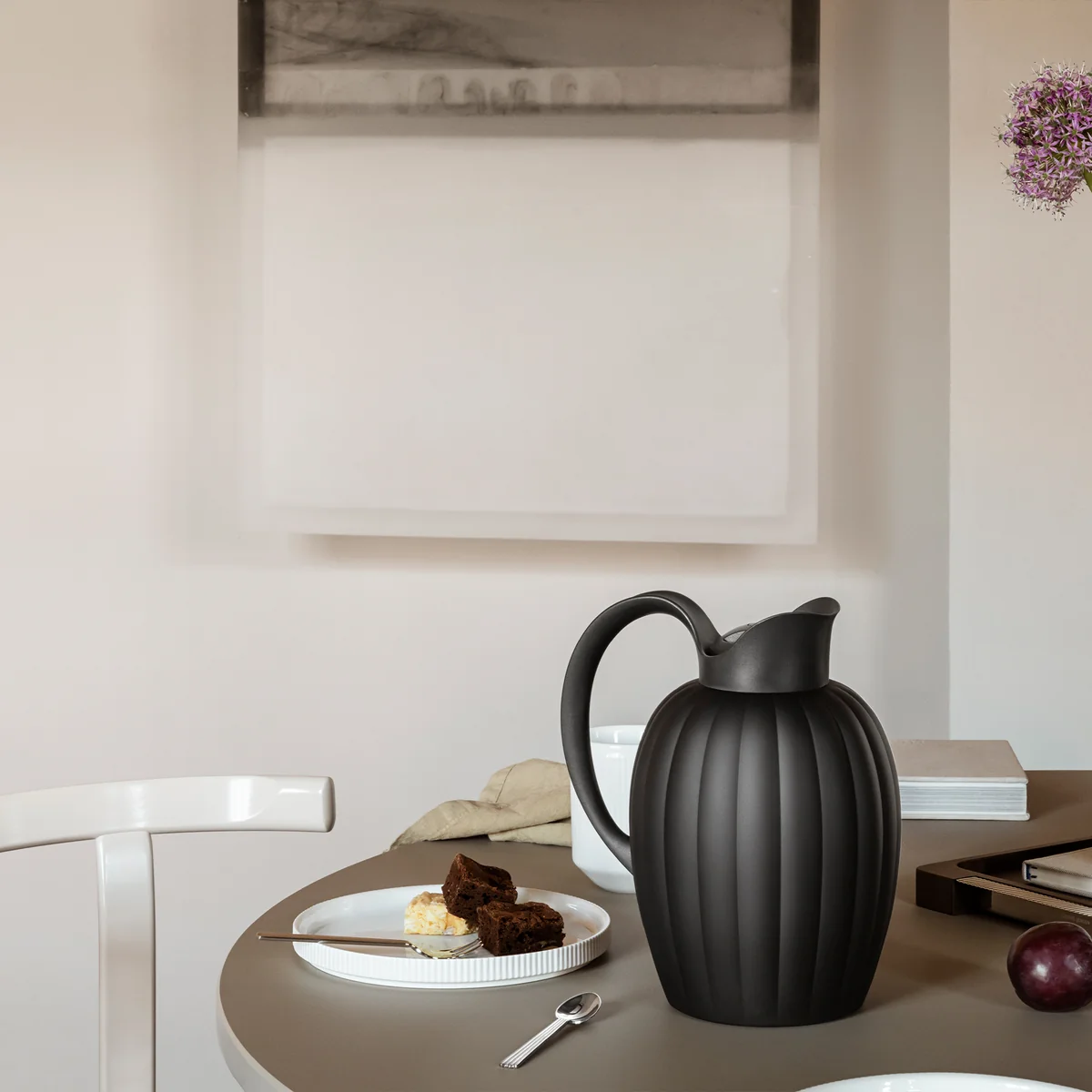 Georg Jensen - Bernadotte Thermoskanne, midnight black