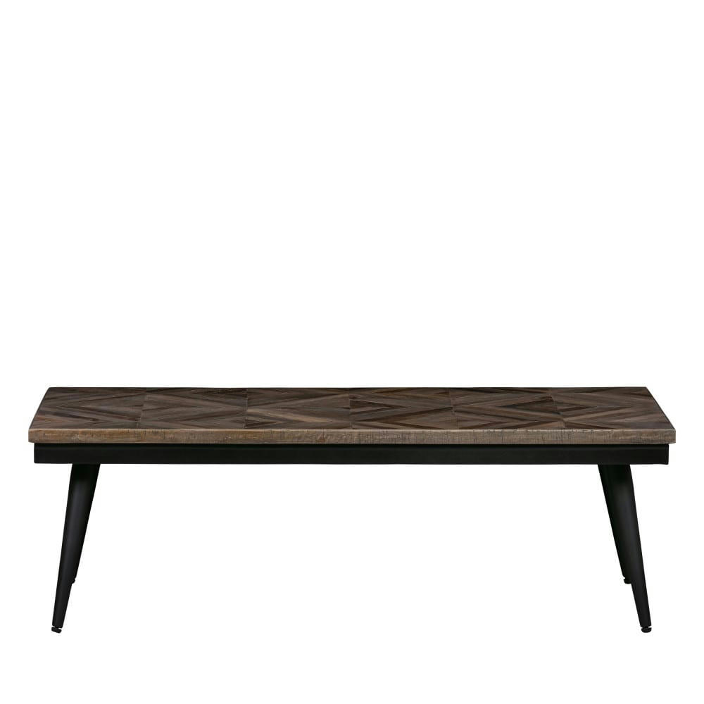 RHOMBIC - Table basse en bois et métal 120x40cm bois