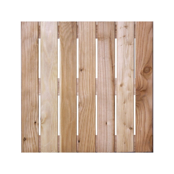 Holzfliese, BxL: 50 x 50 cm, natur