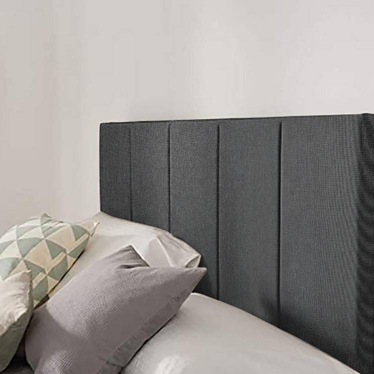 Silentnight Brescia Woven Double Bed Headboard- Charcoal