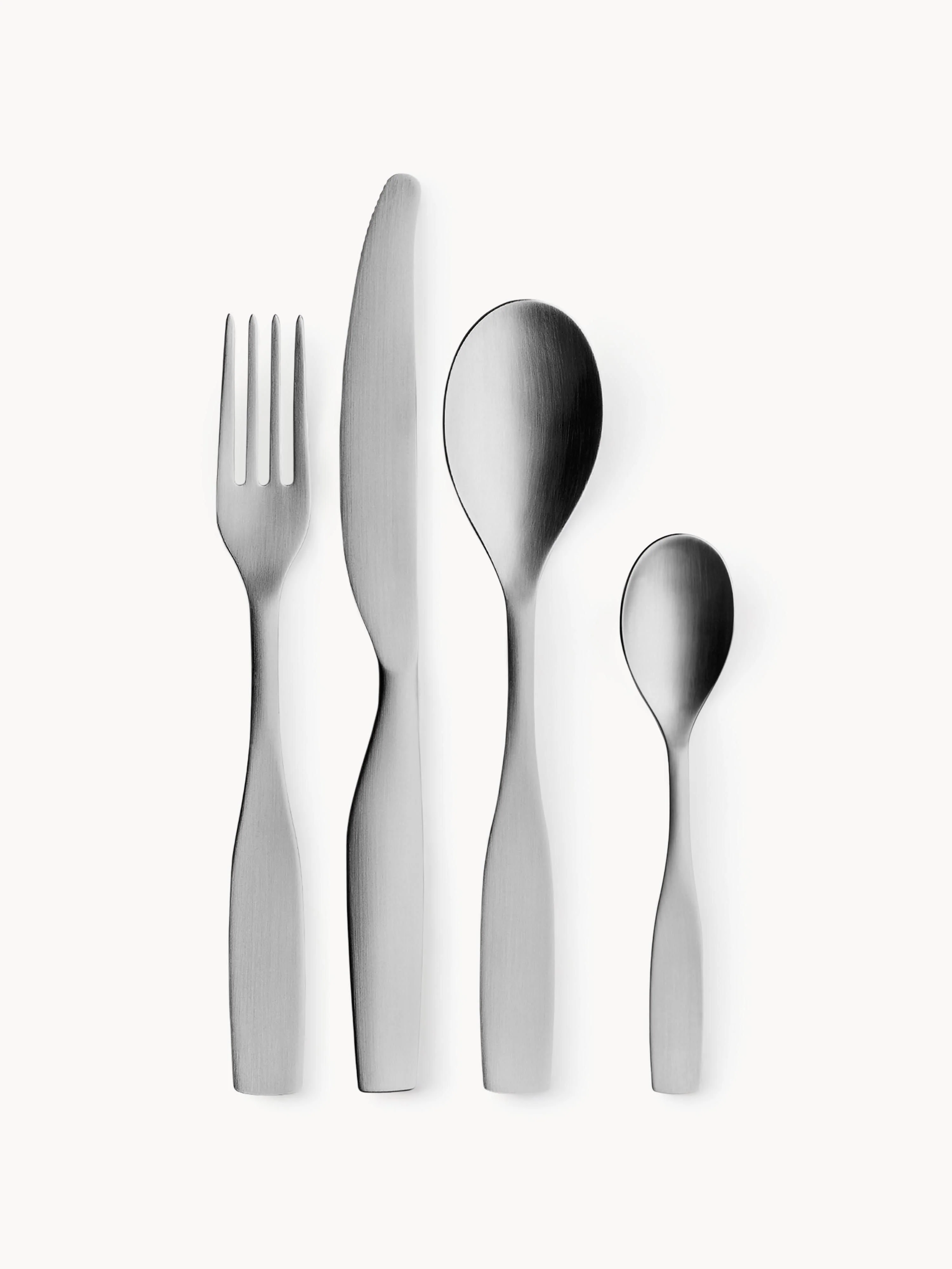 Matt gebürstetes Besteck-Set Citterio, 4 Personen, 16er-Set
