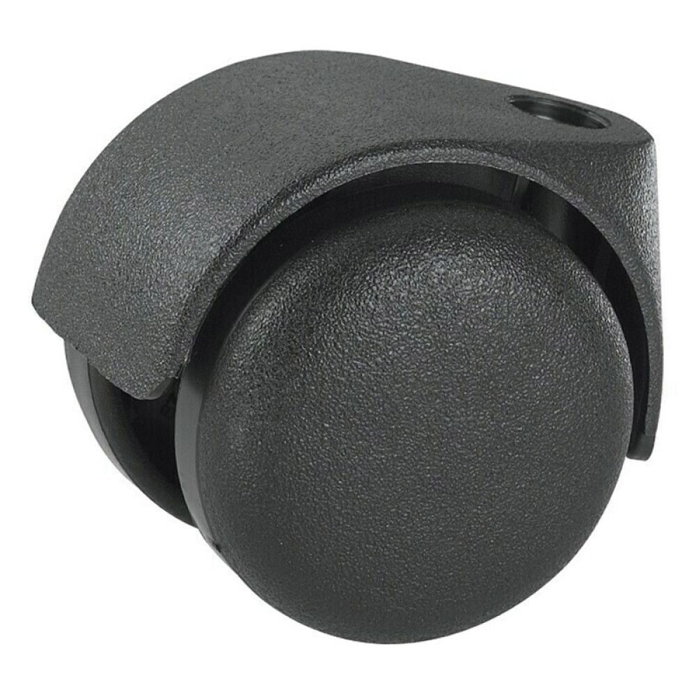 DOBBELTHJUL DÖRNER & HELMER SORT KUNSTSTOFF 50MM