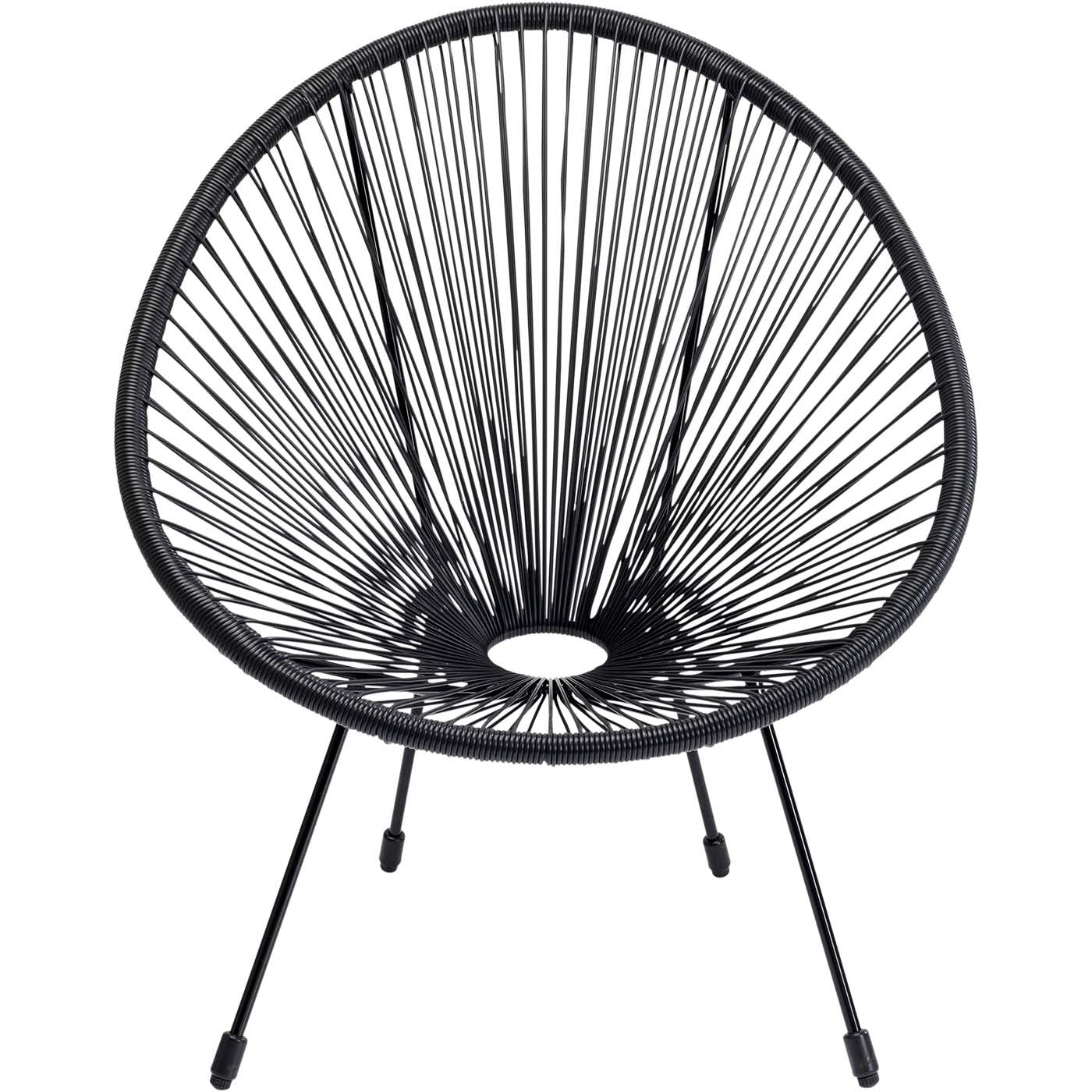 Kare Design Tuinfauteuil Acapulco Mono zwart