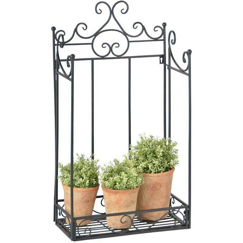 - Etagère pliante à plantes arabesques demi-ronde