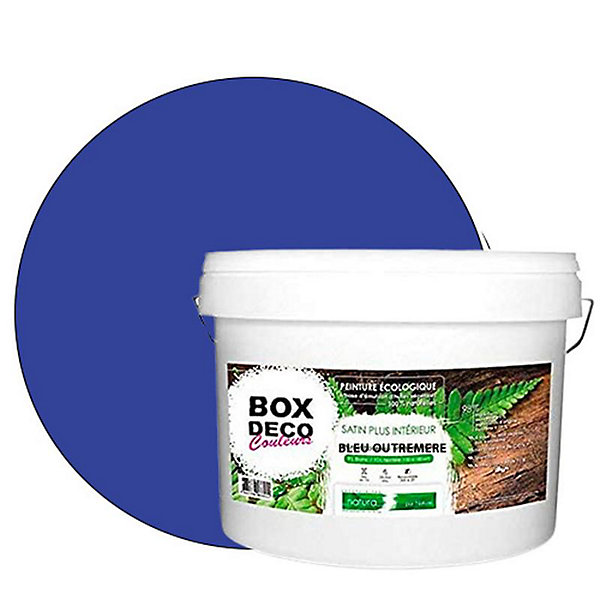Bleu Outremer Peinture interieur aspect satin Natura - Bleu outremer - 10L